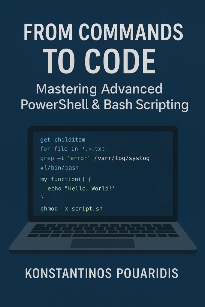 FROM COMMANDS TO CODE Mastering Advanced PowerShell & Bash Scripting (Ebook)